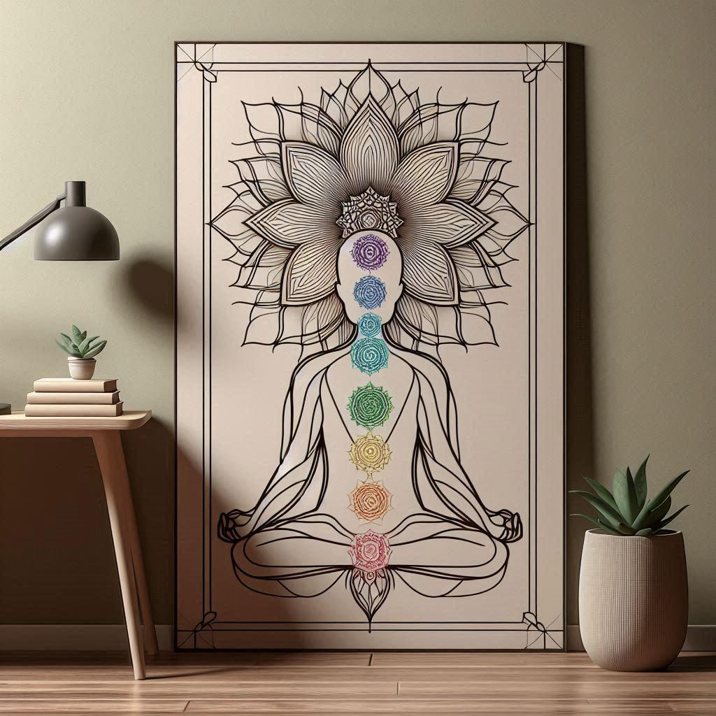 REpresentación grafica de los chakras