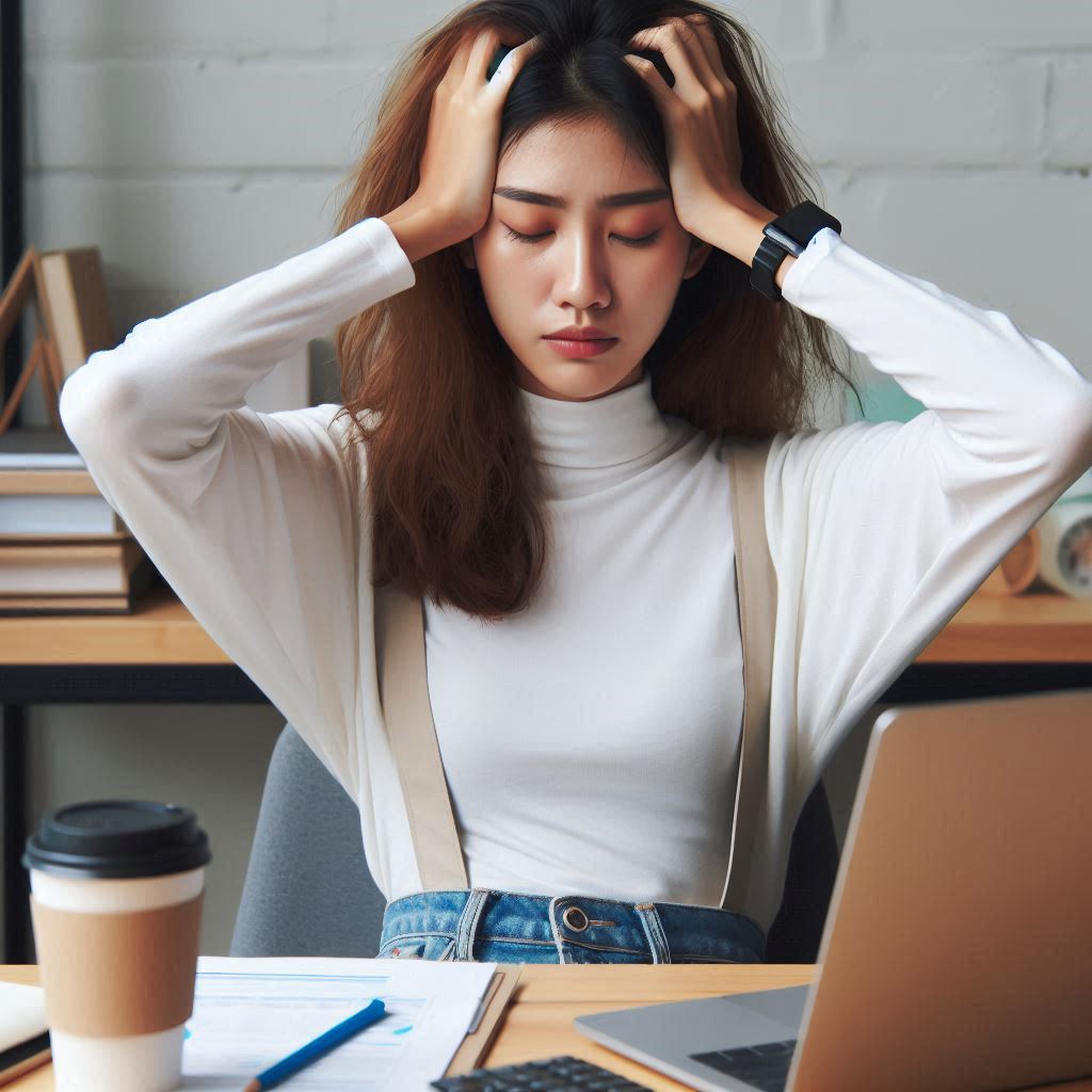 Mujer con Bloqueos Energéticos